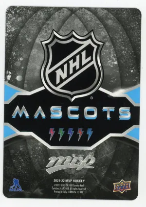2021-22 Upper Deck MVP Stanley C. Panther Mascot Gaming Cards Sparkle back