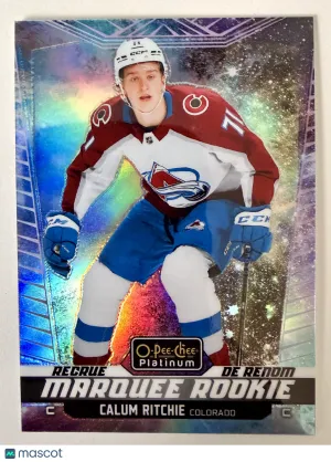 2025 O-Pee-Chee Platinum Calum Ritchie Cosmic Rookie /65 front