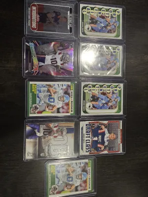 Drake Maye Rookie Card Lot Of 9 front