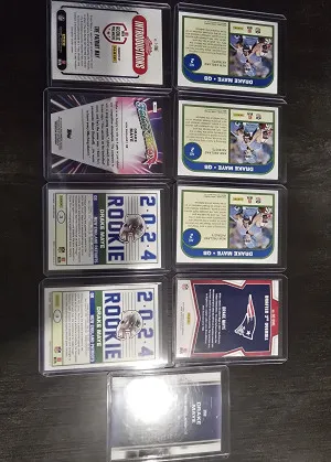 Drake Maye Rookie Card Lot Of 9 back