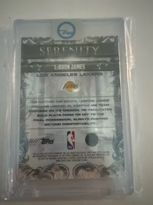2025 LeBron James Serenity Orange /25 back