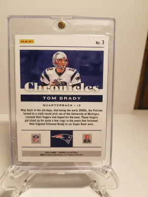 Tom Brady 2022 Chronicles blue /99 back