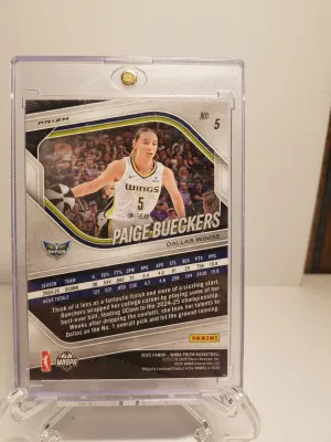 2025 Prizm Paige Bueckers cracked ice rated rookie back