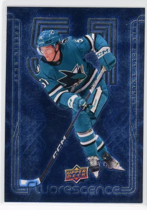 Collin Graf 2024-25 Upper Deck Fluorescence Blue 17/50 #F-29 Collin Graf front