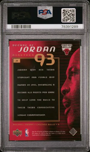 1999 Spx Decade Of Jordan Michael Jordan Decade Of Jordan back