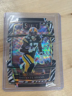 2021 Select Concourse Davante Adams Zebra front