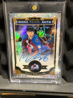 2015 Mikko Rantanen OPC White Ice Rookie Auto /99 front