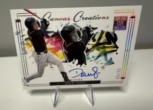 Druw Jones 2024 Panini Impeccable Canvas Creations Auto /25 #CCS-DJ Diamondbacks (RC) front