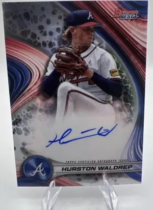 2024 Bowman's Best - Hurston Waldrep Best Of 2024 Auto #B24-HW Braves front