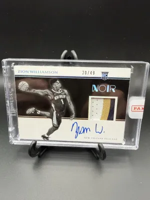 #328 Zion Williamson 2019-20 Panini Noir front