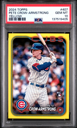 2024 Topps Pete Crow-Armstrong Yellow front