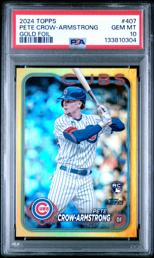 2024 Topps Pete Crow-Armstrong Gold Foil front
