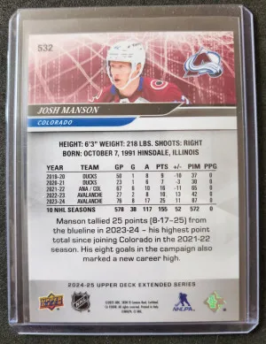 Josh Manson High Gloss /10 back