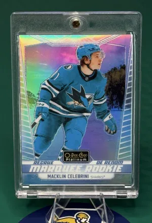 Macklin Celebrini Marquee Rookie Pond Hockey front