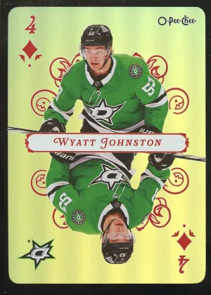 2025 O-Pee-Chee Playing Cards Wyatt Johnston front