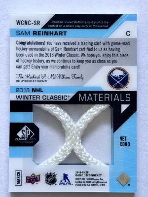 2018-19 SP Game Used Net Cord Winter Classic back
