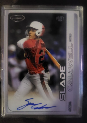 Slade Caldwell 2024 Pulse Lumin Draft On Card Auto 89/99 RC Diamondbacks front