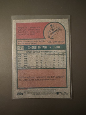 2024 Topps Heritage - Image Variation Shohei Ohtani #371 back