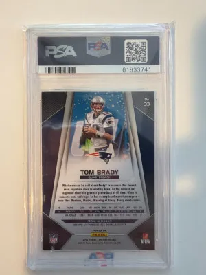 2017 Panini Prizm Tom Brady Prizm back