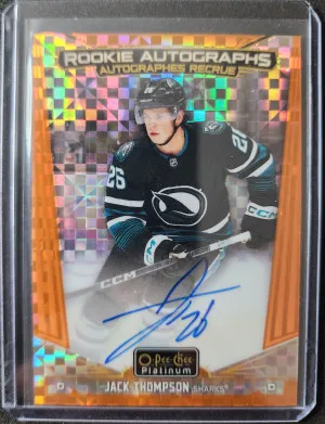 Jack Thompson Orange Checkers Auto /15 front