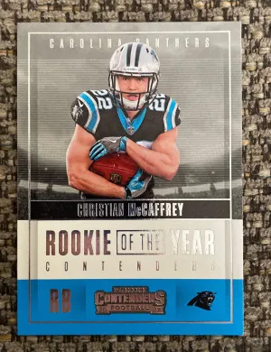Christian McCaffrey Rookie Card front