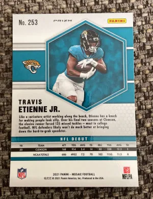 Travis Etienne Jr Green Mosaic Rookie back