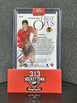 2025 Upper Deck Premier First Opus Frank Nazar #FO-FN 18/85 back