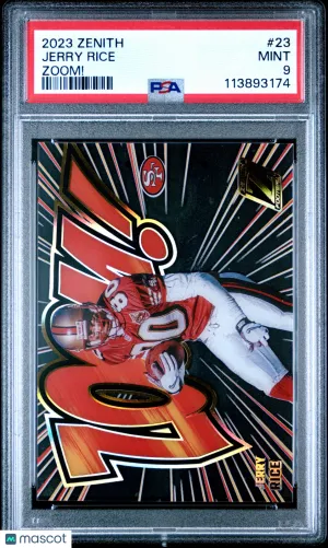 2023 Panini Zenith Zoom! Jerry Rice #23 PSA 9 front