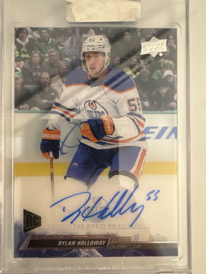 Dylan Holloway, 2022-23 Clear Cut, Rookie Auto front