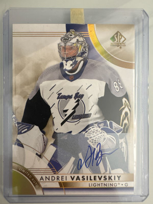 Andrei Vasilevskiy, 2023-24 SP Authentic Hockey, Limited Auto front