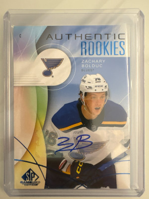 Zachary Bolduc, 2024-25 SP Game Used, Authentic Rookies Auto front