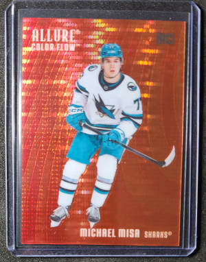 Michael Misa Red-Orange Spectrum /399 Rookie front