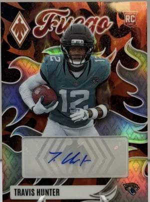 2025 Phoenix Fuego Travis Hunter Autograph SSP Rookie Insert Auto Jaguars #FUS-TRA (RC) front