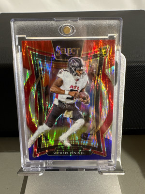2024 Select Football-Michael Penix Jr Red And Blue Shock RC front