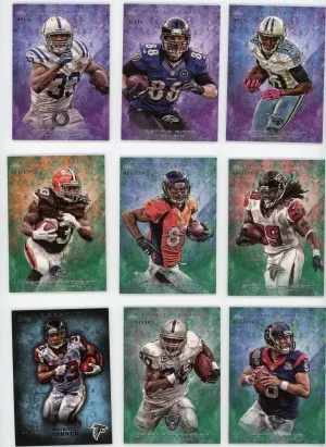 Topps Inception Football Lot of 9 #'d cards *VF-NM* front