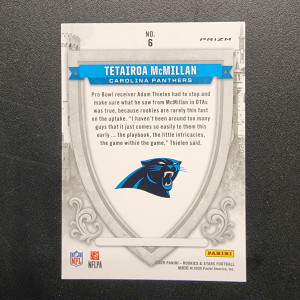 2025 Rookies & Stars Tetairoa McMillan Red Prizm Crusade back