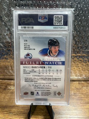 2015 Sp Authentic Mikko Rantanen Autograph back