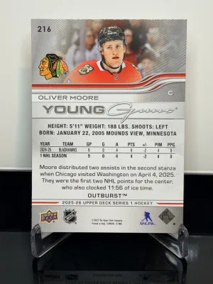 Oliver Moore Young Guns Outburst back