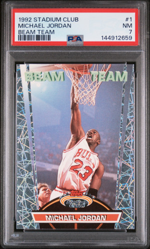 1992 Stadium Club Beam Team Michael Jordan Beam Team front