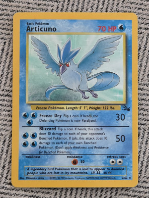 Articuno 1999 Pokémon 2/62 front