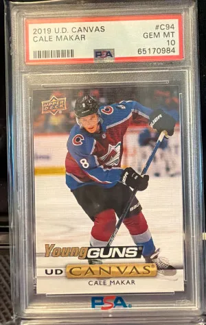 2019 Upper Deck Canvas Cale Makar front