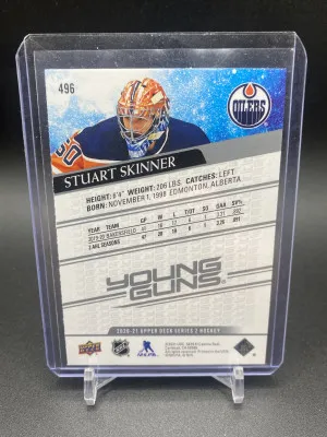 2020-21 Upper Deck Series 2 Young Guns Stuart Skinner Rookie back