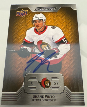 Shane Pinto, 2023-24 Engrained, Oak Auto front