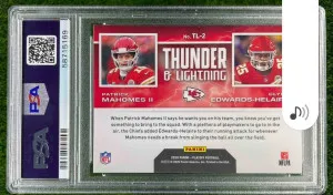 2020 Panini Playoff Thunder & Lightning P.mahomes/C.helaire Thunder & Lightning back