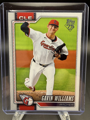 Gavin Williams (Guardians) 2026 Topps Series 1 Cleveland Guardians #254 front