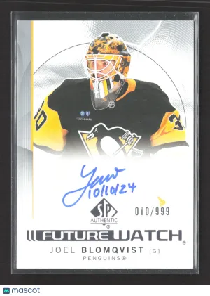 2025 Upper Deck SP Authentic Future Watch Joel Blomqvist #173 /999 Future Watch Autograph front