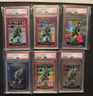 Wyatt Johnston Platinum Rookies PSA 10 front