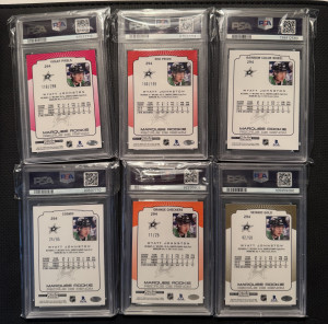 Wyatt Johnston Platinum Rookies PSA 10 back