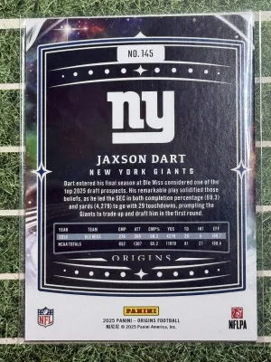 2025 Origins Jaxson Dart RC back