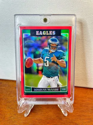 2006 Topps Chrome DONOVAN MCNABB Red Refractor #/259 Eagles #91 RARE! front